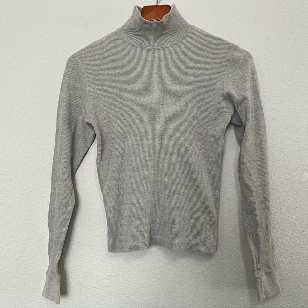 Calvin Klein Basic Gray Mockneck - image 1